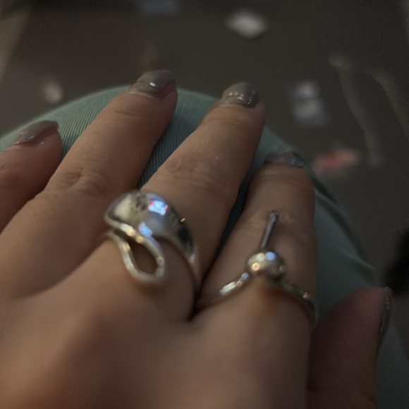 Unique 925 silver ring open back good for everyone - Picture 3 of 4